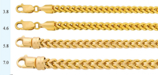 40″ Franco Chain - Bishop Rings